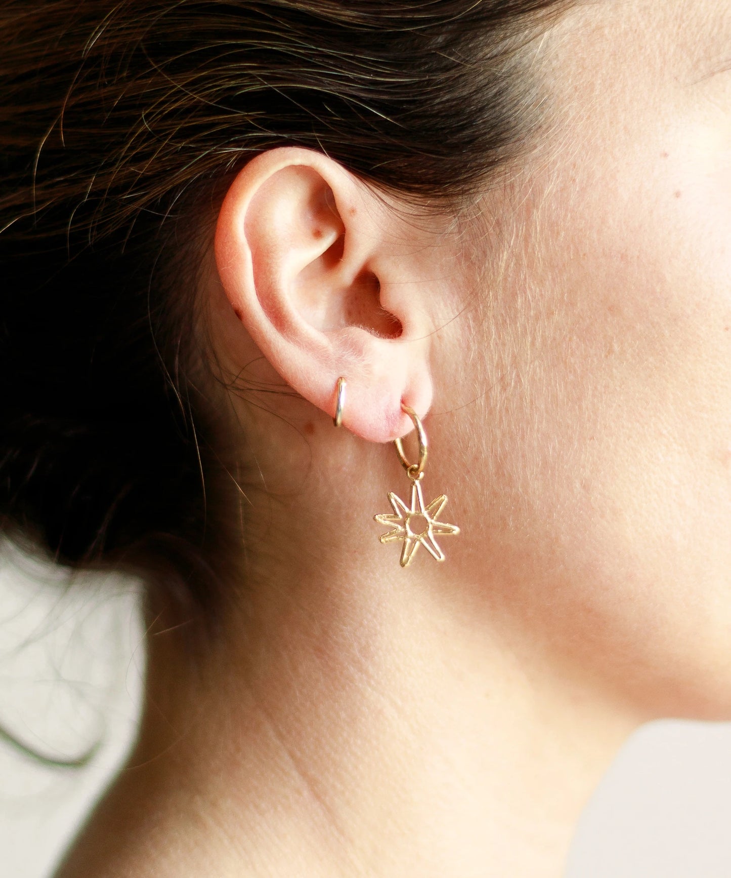 Pendientes Tallo Azu Oro