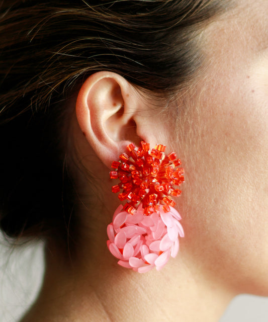 Pendientes Alkekengi Rosa