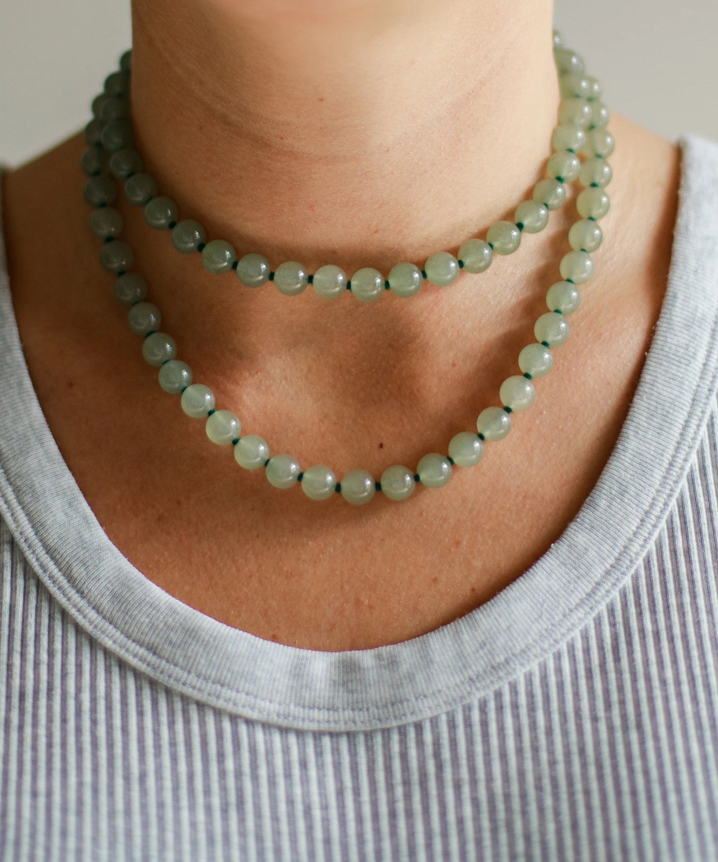 Collar Seribu Jade Long Ice Green
