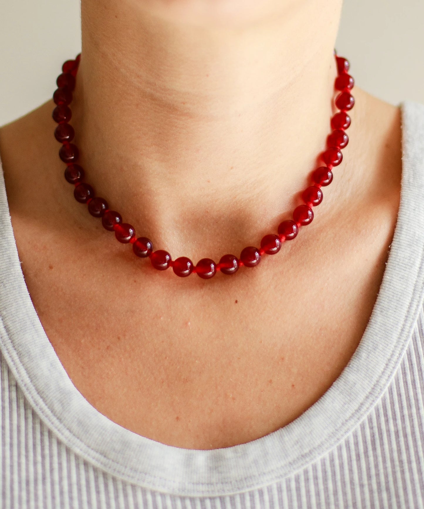 Collar Seribu Jade Short Cherry