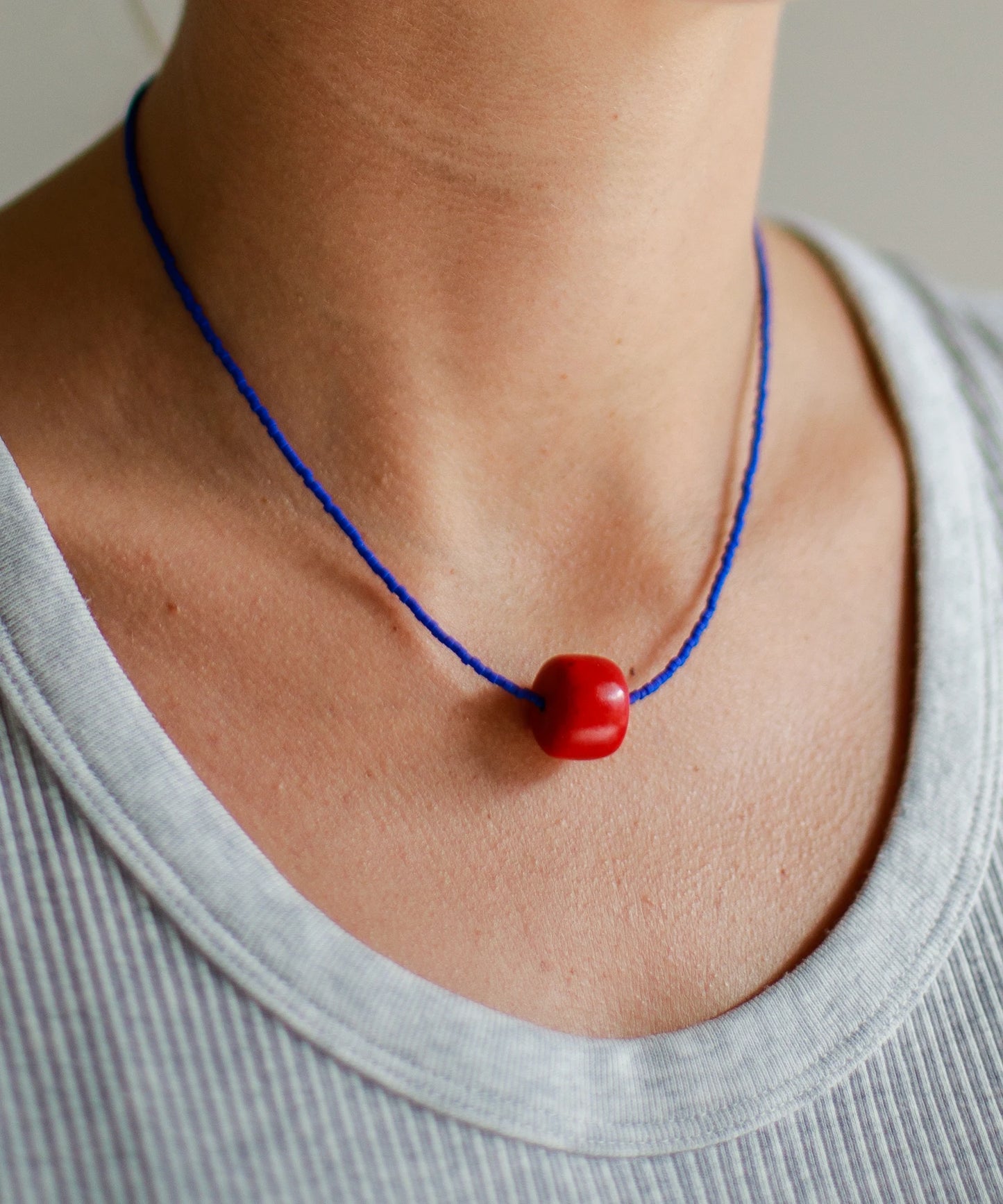 Collar Surigao Coral Klein Blue