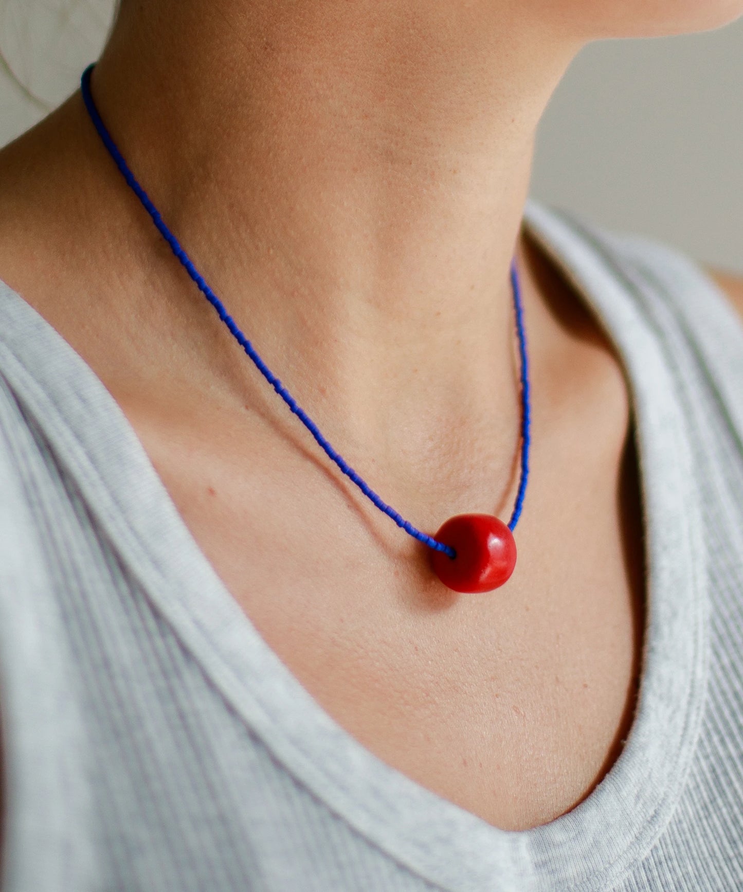 Collar Surigao Coral Klein Blue