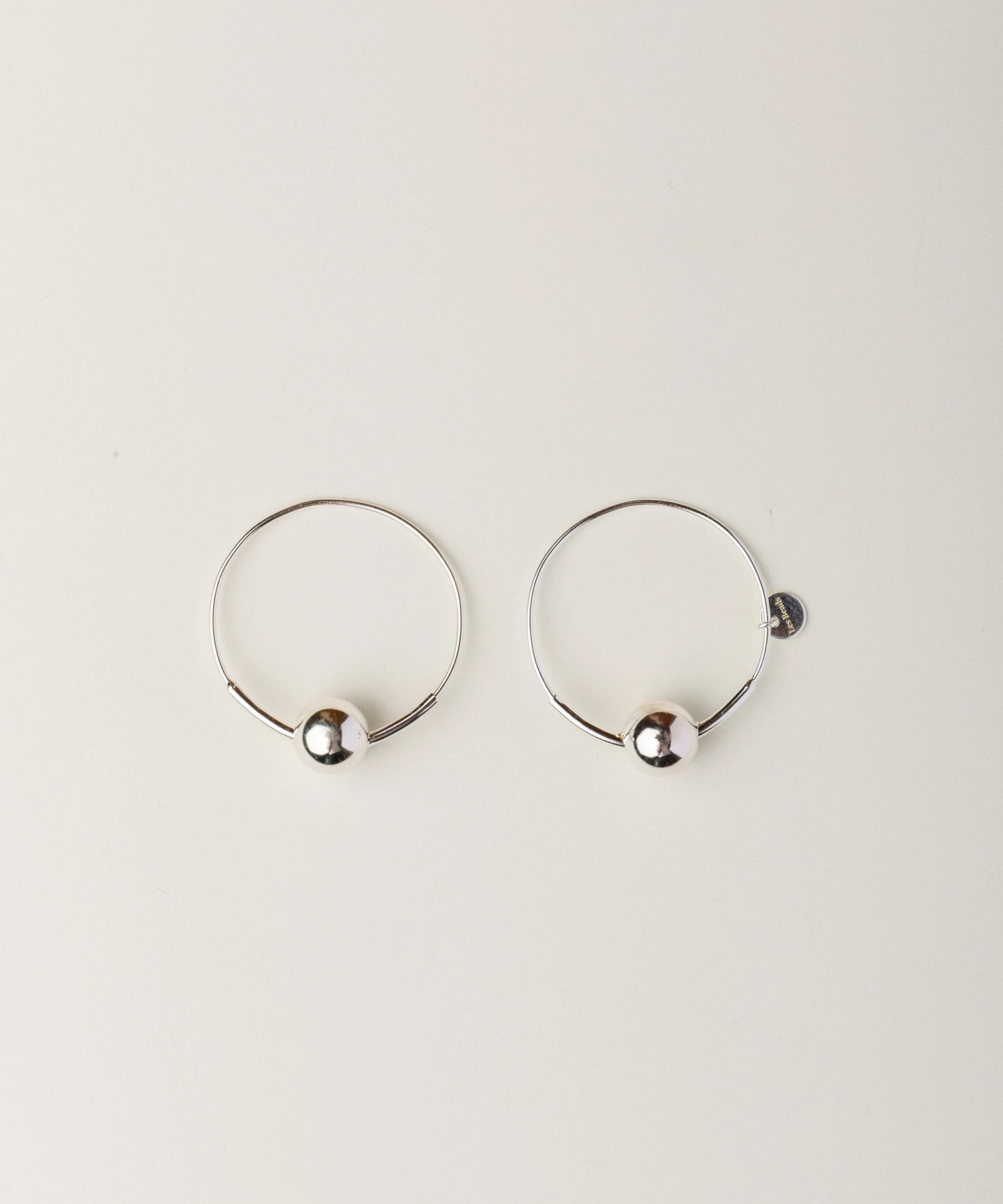 Pendientes Obi Single Silver Bead