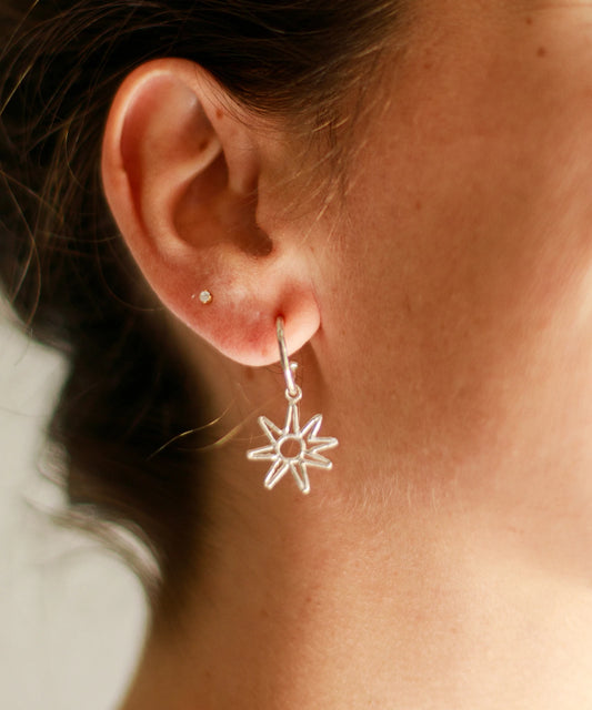 Pendientes Tallo Azu Plata