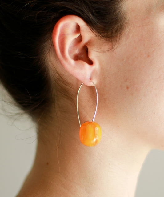 Pendientes Ambelau Silver and Amber