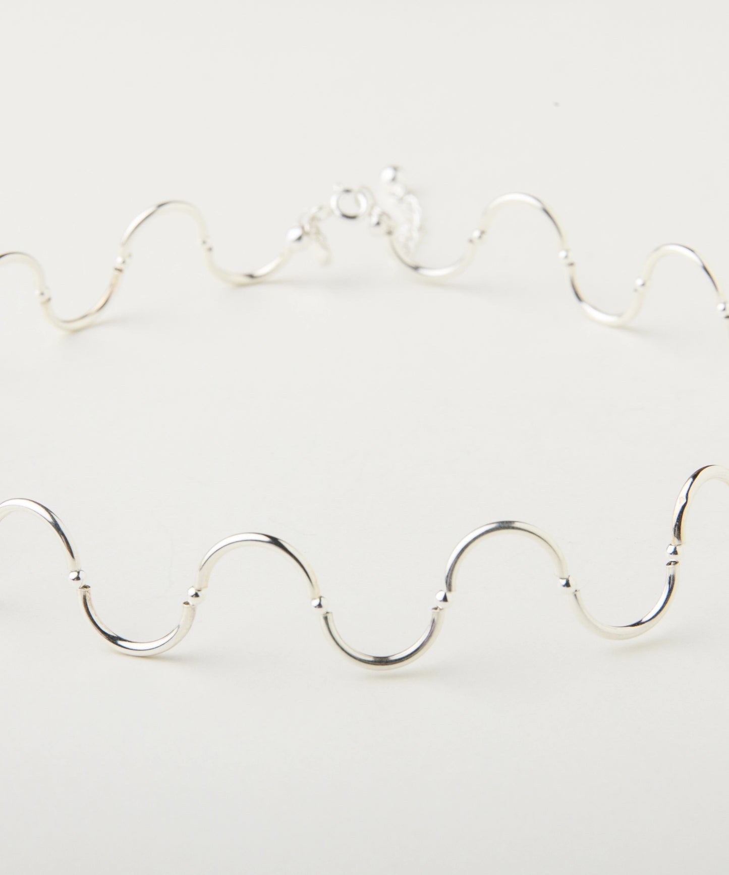Choker Spires Silver Clear
