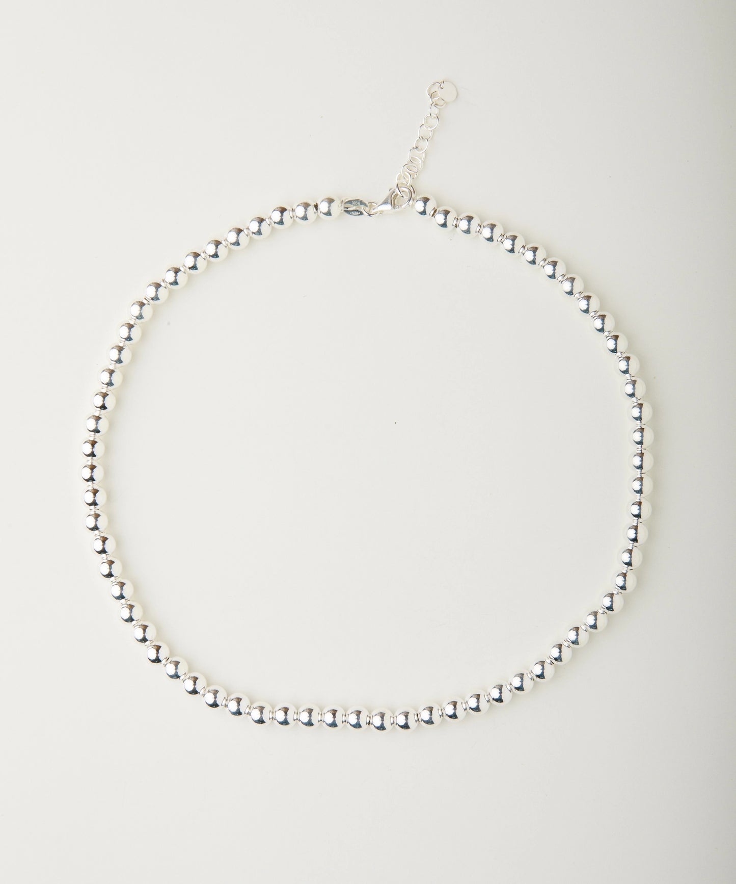 Collar Obi Silver Beads