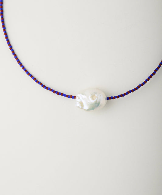 Collar Surigao Pearl and Crystal Beads Klein and Brown