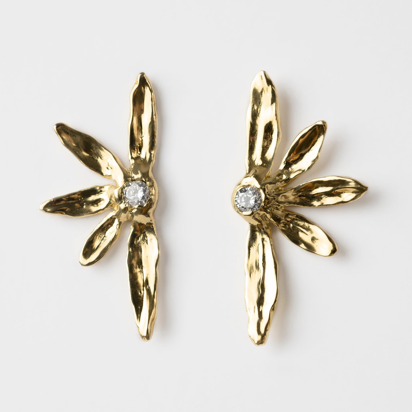 Demi Lune Large Leaves Earrings