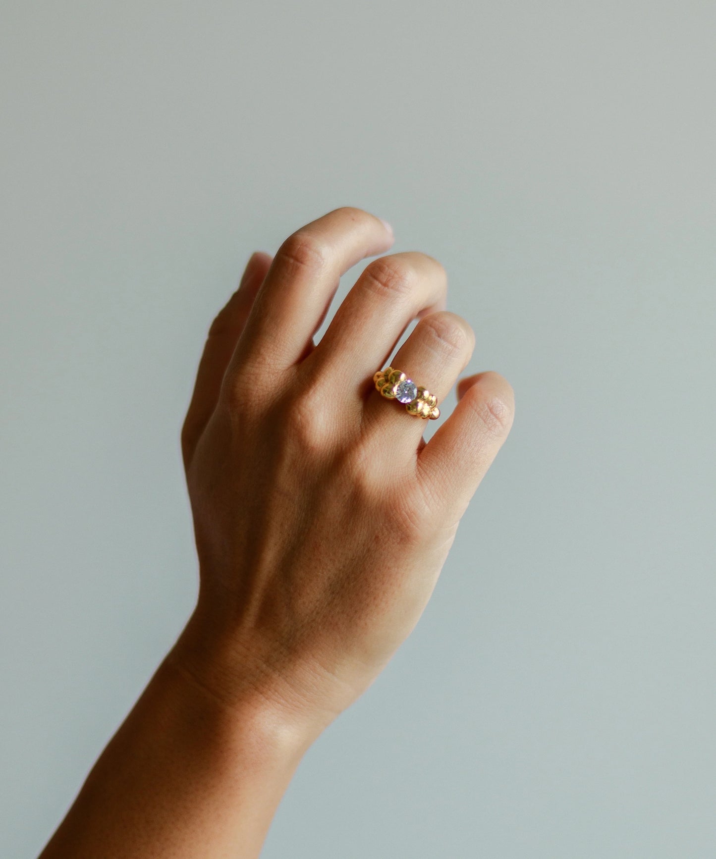 Drops Solitaire Ring