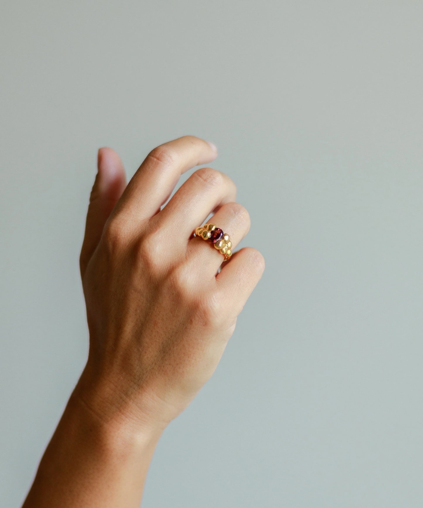 Drops Solitaire Ring