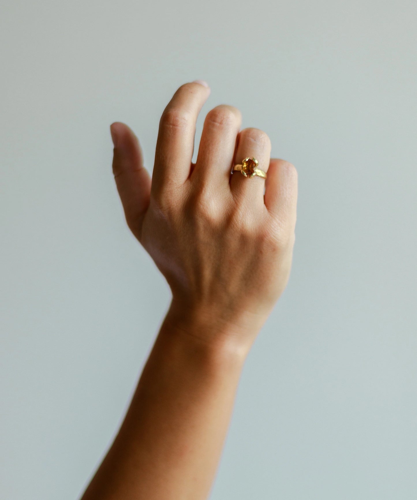 Four Petals Solitaire Ring
