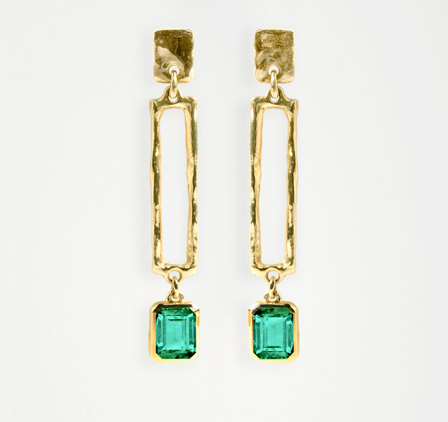 Triple Square Earrings