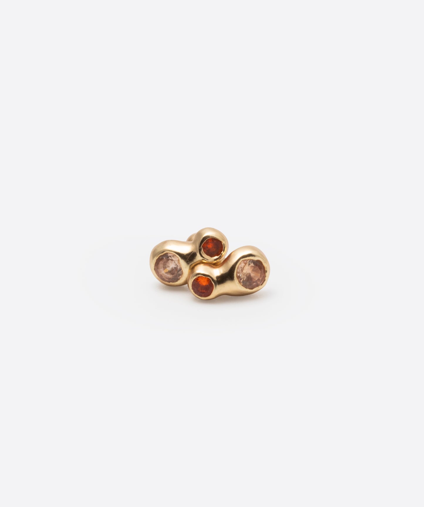 Pendientes Doble Pepita Oro