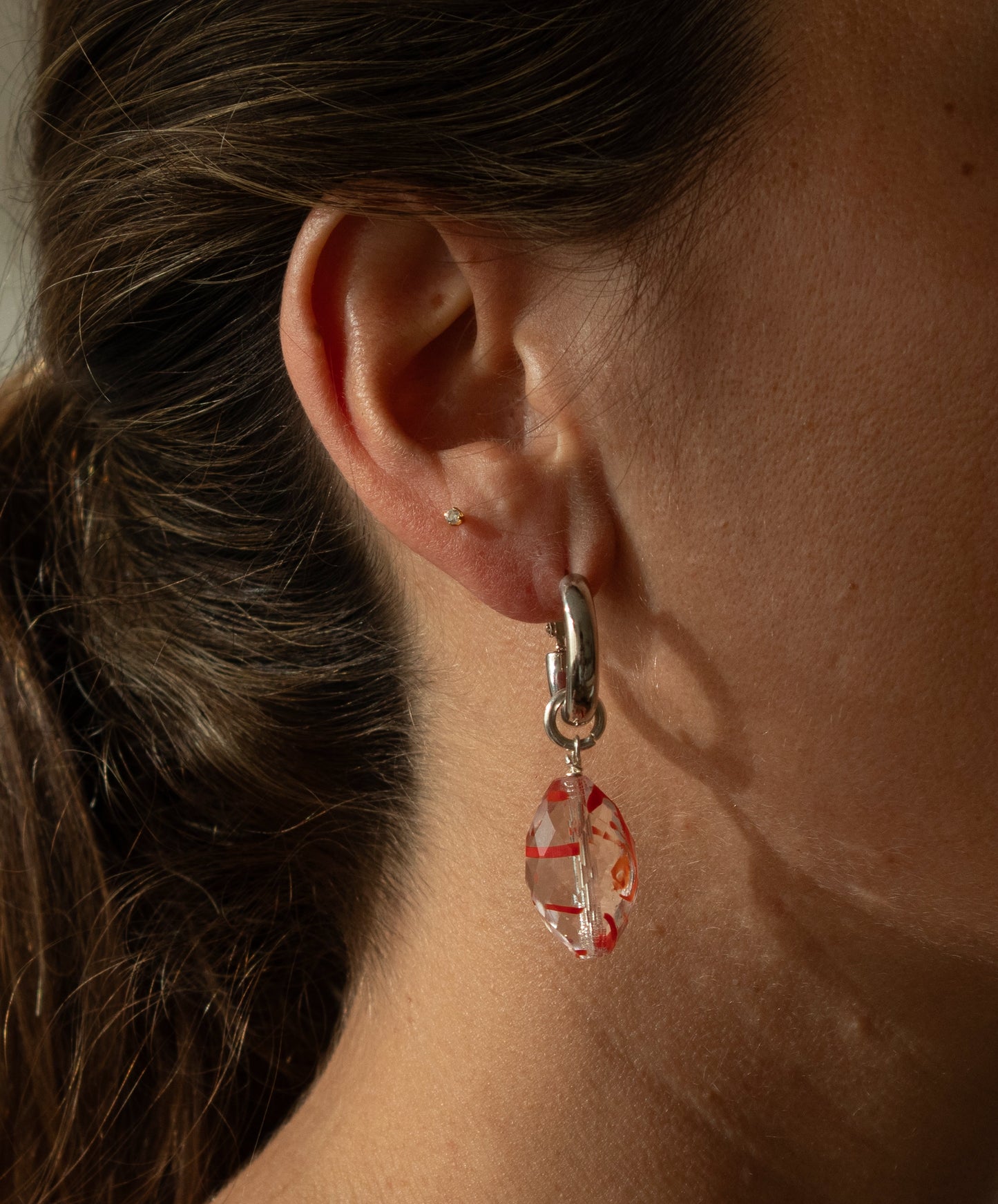 Prismatic Tangerine Hoops