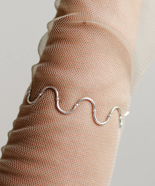 Pulsera Spires Silver Clear