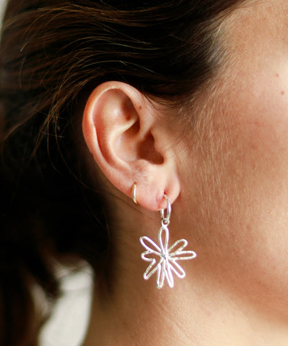Pendientes Jazmín Plata