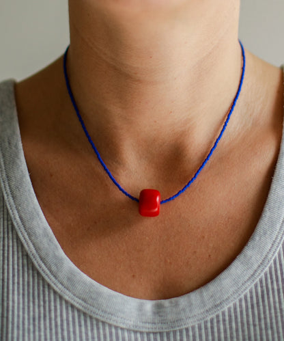 Collar Surigao Coral Klein Blue