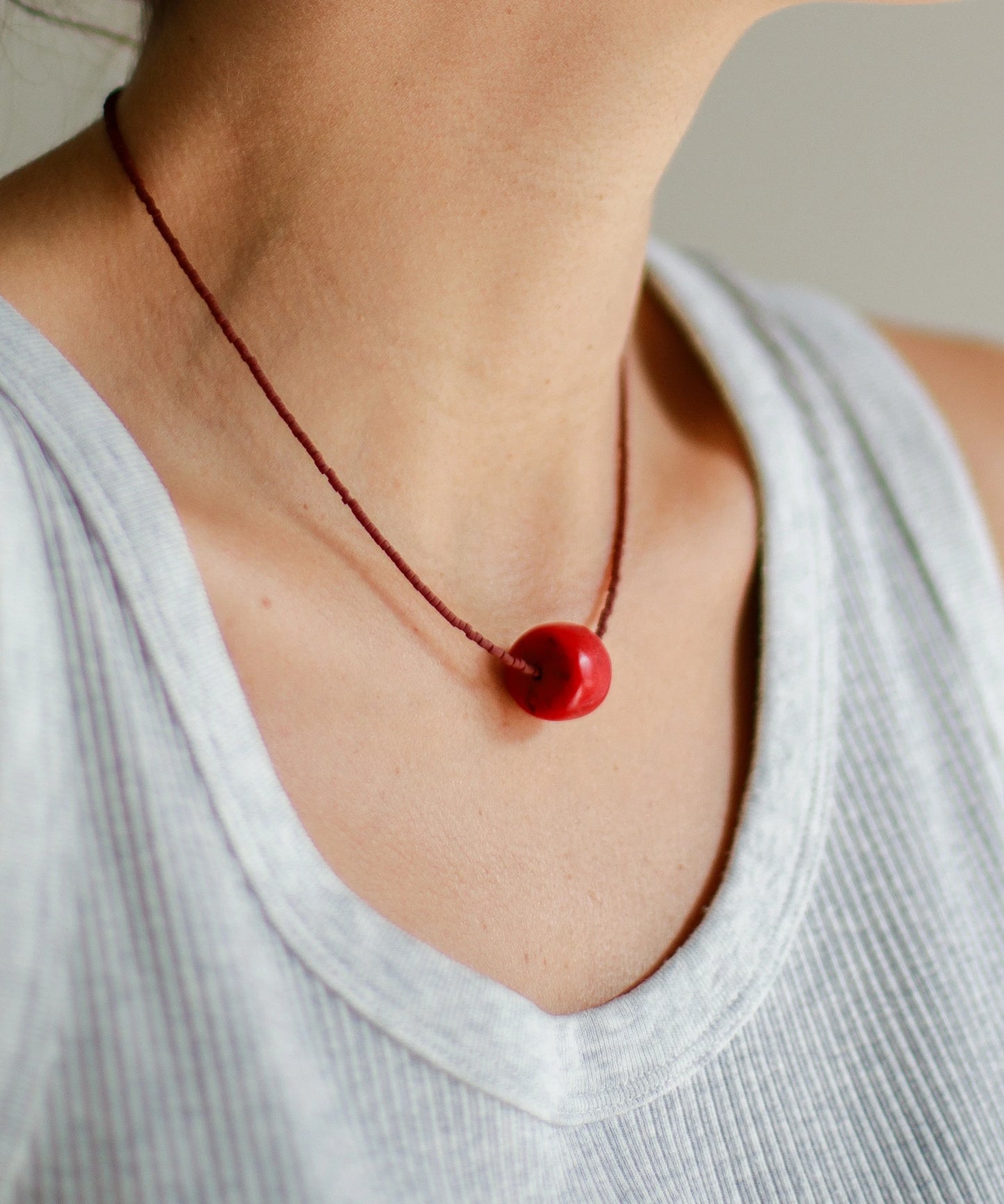 Collar Surigao Coral Brown