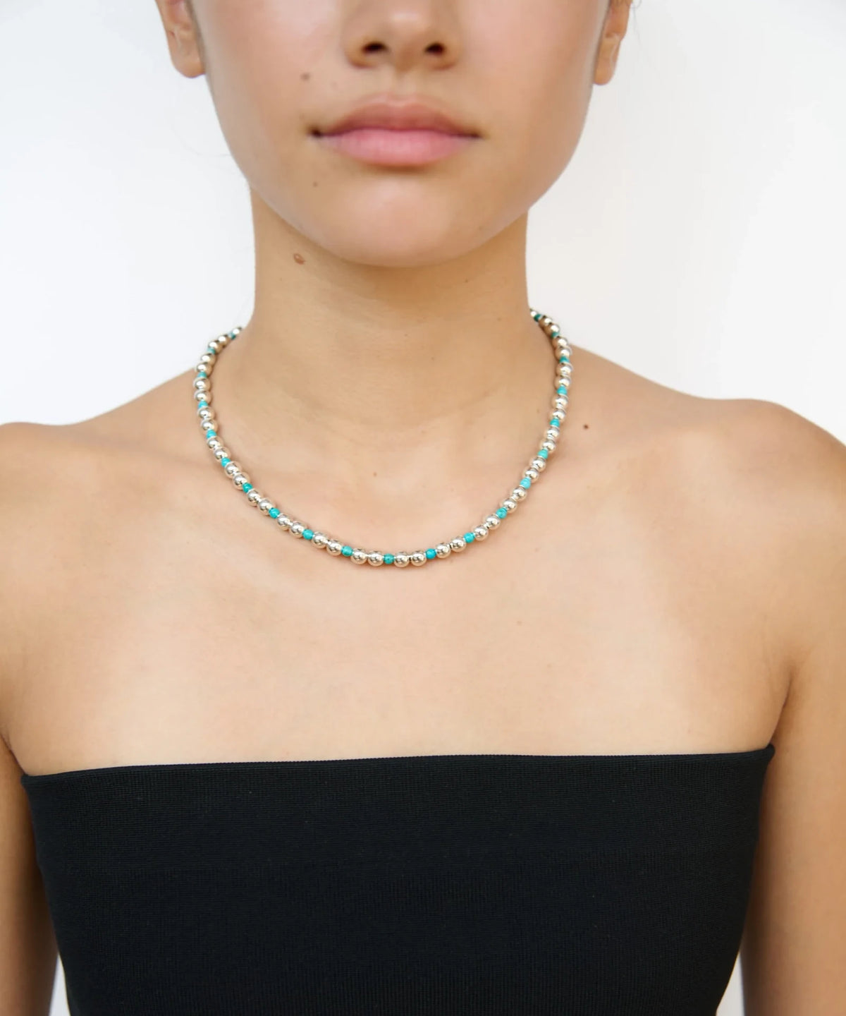 Obi Silver Turquoise Beads