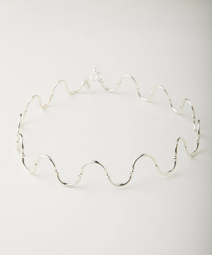 Choker Spires Silver Clear
