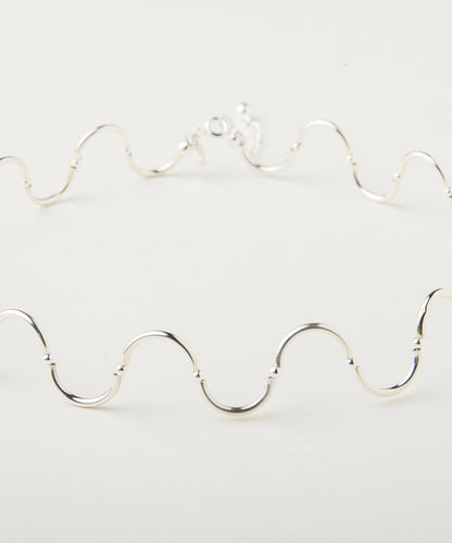 Choker Spires Silver Clear
