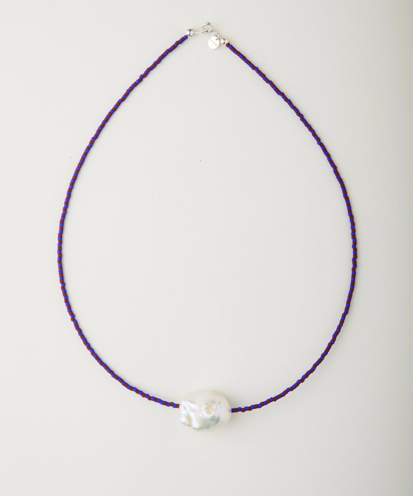 Collar Surigao Pearl and Crystal Beads Klein and Brown