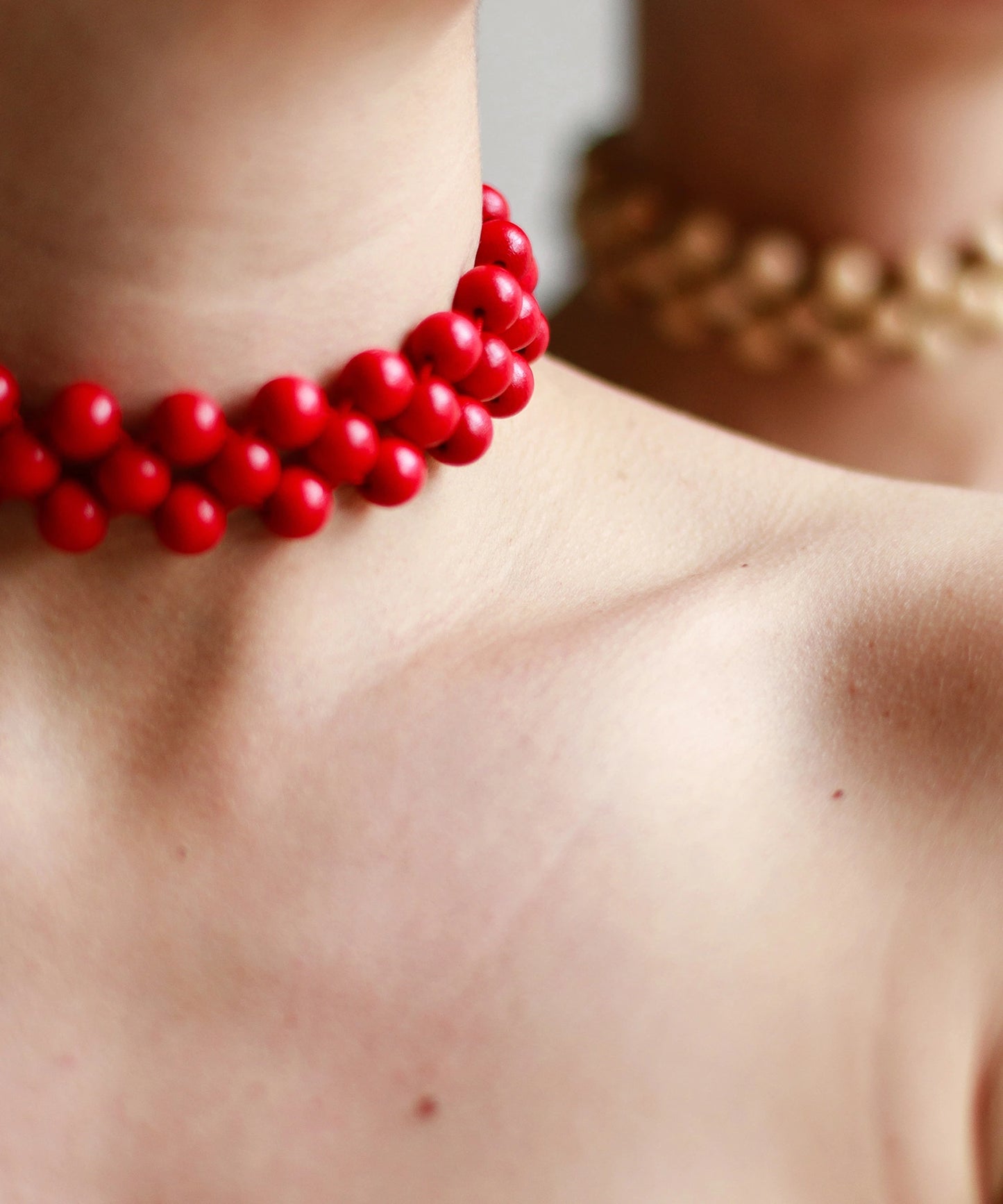 Mori Choker Red