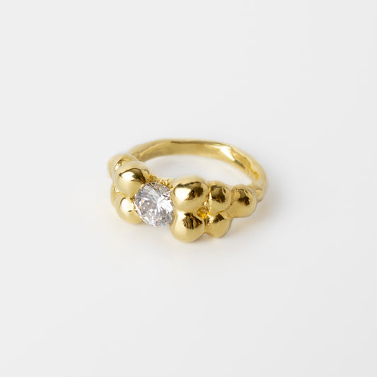 Drops Solitaire Ring