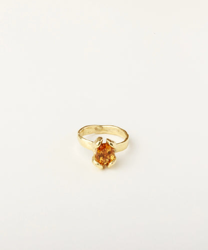 Four Petals Solitaire Ring