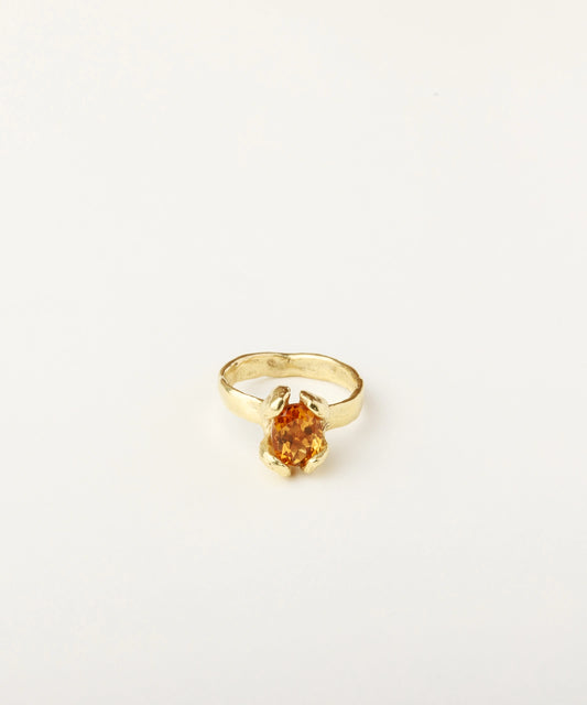 Four Petals Solitaire Ring