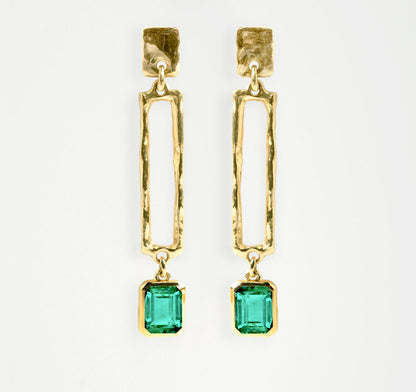 Triple Square Earrings
