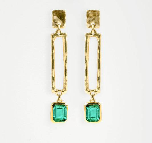 Triple Square Earrings