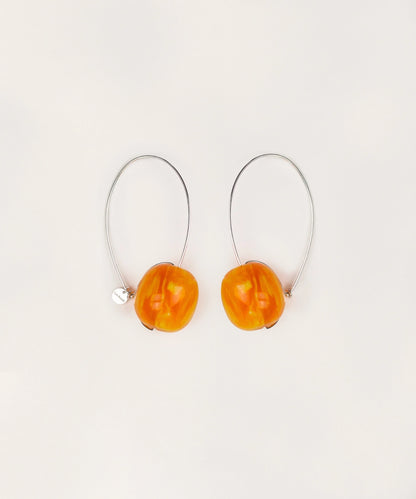 Pendientes Ambelau Silver and Amber