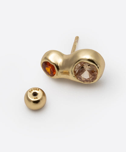 Pendientes Doble Pepita Oro