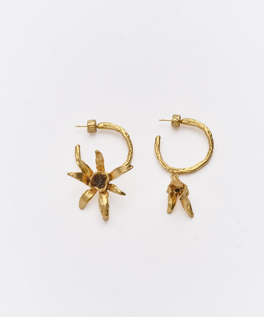 Pendientes aros Flor de Iris