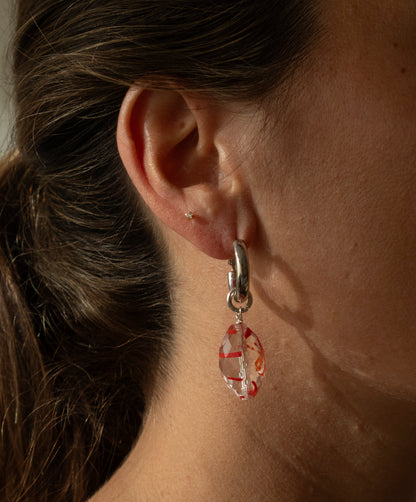 Prismatic Tangerine Hoops